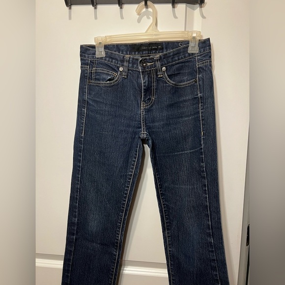 Calvin Klein Y2K Straight Leg Jeans Dark Wash Size 2 - Picture 11 of 13